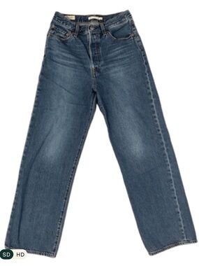 Levi's Ribcage Straight Ankle Women's Jeans - Medium Blue Wash